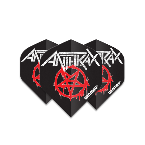 Winmau Rhino Rock Legends Flights - Anthrax Logo