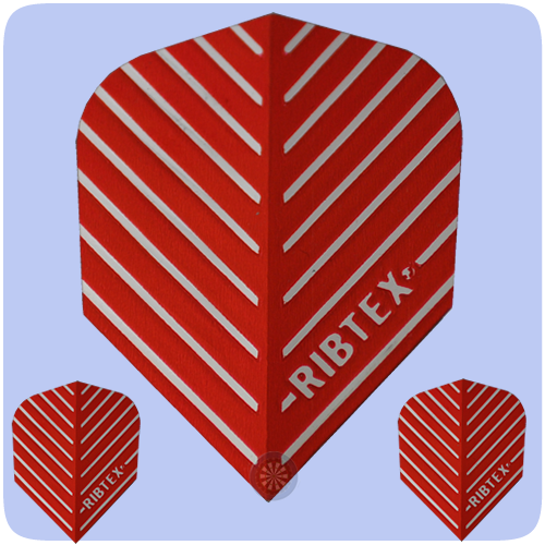 Designa Ribtex Rot mit silbernen Streifen