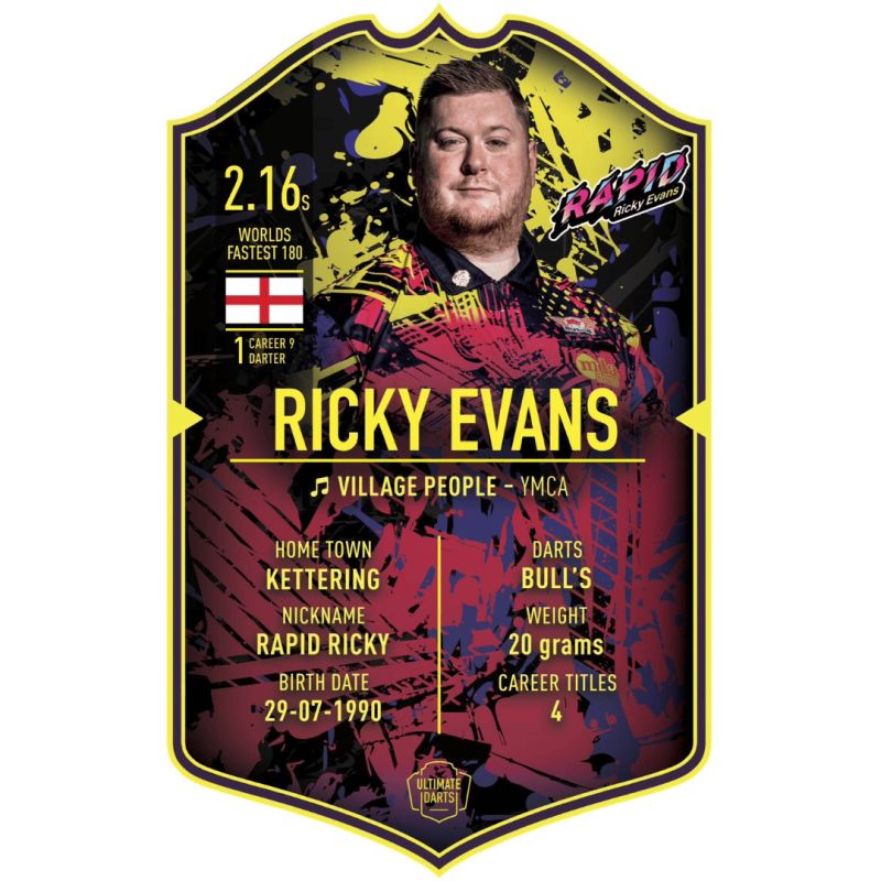 Ultimate Darts Card - Ricky Evans