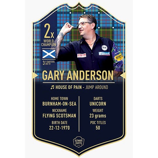Ultimate Darts Card - Gary Anderson