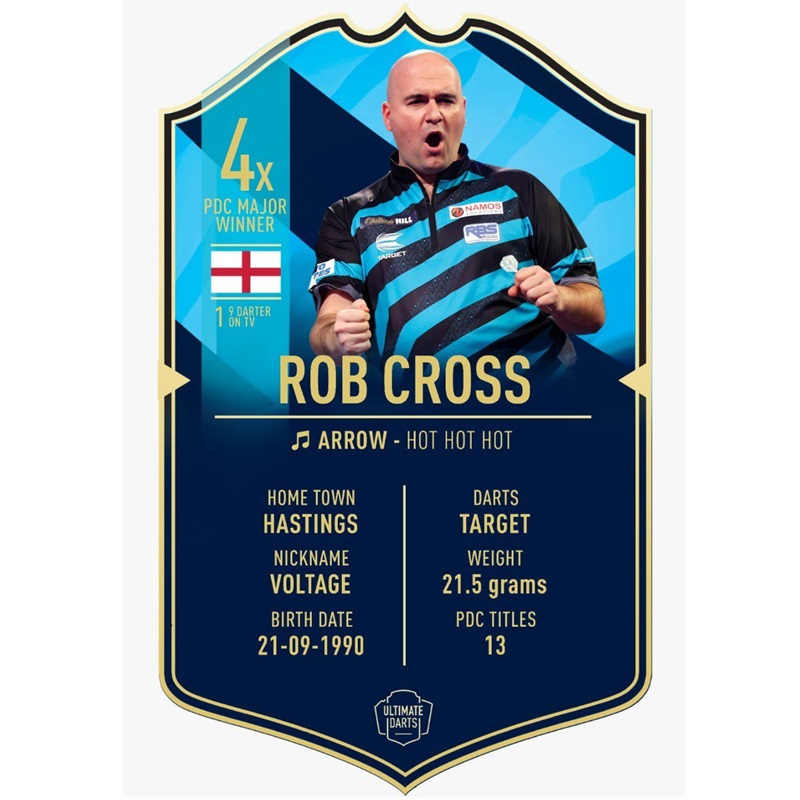 Ultimate Darts Card - Rob Cross