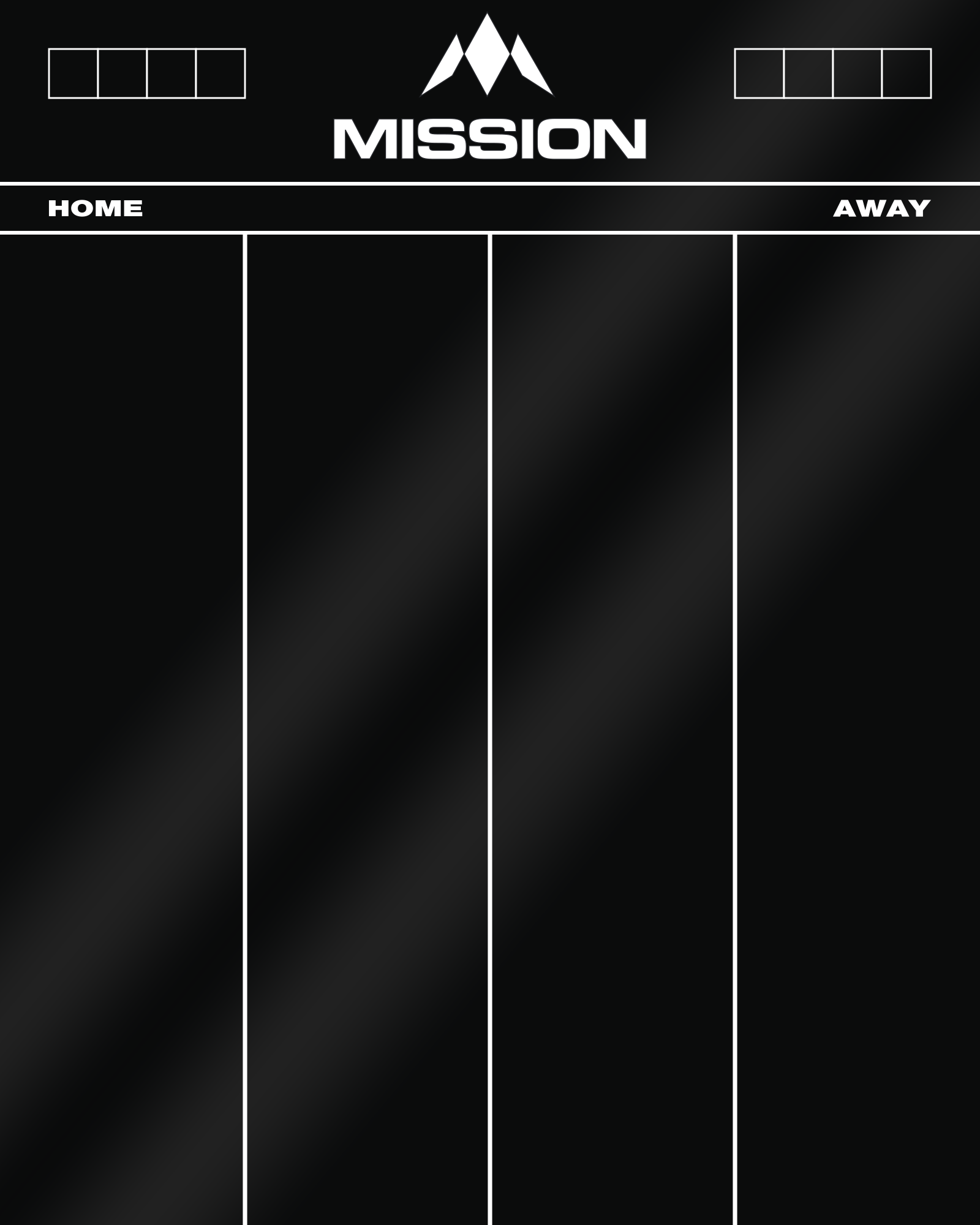 Mission Scoreboard 501 Schwarz - 50x40cm